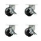 Service Caster 6'' Extra Heavy Duty Phenolic Wheel Caster Set 4 Brakes 2 Swivel Locks, 4PK CRAN-SCC-KP92S630-PHR-SLB-BSL2SLB-2 - alternate 1